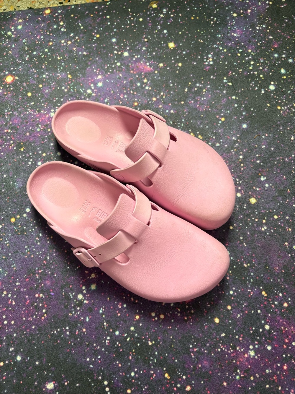 Birkenstock Pink Slip-On EVA Clog Size 38